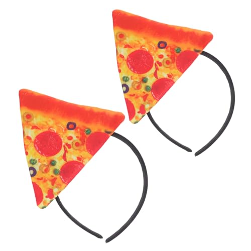 Healeved 2 Stück Lustiges Pizza Stirnband aus Weichem Plüsch Bequemes Fast Food Kostümzubehör für Erwachsene für Halloween Weihnachtsfeiern und Italienische Pizza Partys Healeved 2 Stück Lustiges Pizza Stirnband aus Weichem Plüsch Bequemes Fast Food Kostümzubehör für Erwachsene für Halloween Weihnachtsfeiern und Italienische Pizza Partys von Healeved