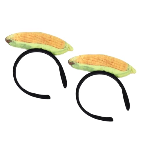 Healeved 2 Stück Lustiges Stirnband Party Erwachsene Gemüse-stirnband Haarband Halloween Urlaub Stirnbänder Kostüm Stirnbänder Süßes Stirnband Haarschmuck Aus Mais Kostüme Mais Stoff von Healeved