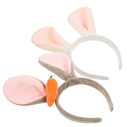 Healeved 2 Stück Niedliches Hasenohren Haarbänder für Ostern Weiche Kaninchen Stirnbänder Kleine Bunny Headbands Bequem und Strapazierfähig für Kostüm und Partydekoration Healeved 2 Stück Niedliches Hasenohren Haarbänder für Ostern Weiche Kaninchen Stirnbänder Kleine Bunny Headbands Bequem und Strapazierfähig für Kostüm und Partydekoration von Healeved