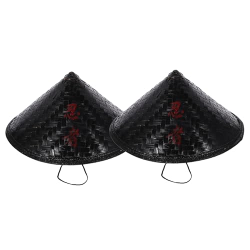 Healeved 2 Stück Ninja-hut Stroh Hut Chinesisch Cosplay Sonnenhut Für Erwachsene Chinesische Cosplay Im Stil Des Chinesischen Stils Gewebte Hüte Bühnenperformancehut Partyhut Schwarz Bambus Healeved 2 Stück Ninja-hut Stroh Hut Chinesisch Cosplay Sonnenhut Für Erwachsene Chinesische Cosplay Im Stil Des Chinesischen Stils Gewebte Hüte Bühnenperformancehut Partyhut Schwarz Bambus von Healeved