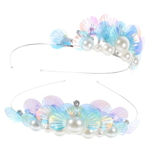 Healeved 2 Stück Party Haarschmuck Meerjungfrau Stirnband mit Wasser Glitzer Dekor Leichtes Geburtstags Karneval Haarband für Mädchen Niedliches Meerjungfrauen Themen Cosplay Accessoire Healeved 2 Stück Party Haarschmuck Meerjungfrau Stirnband mit Wasser Glitzer Dekor Leichtes Geburtstags Karneval Haarband für Mädchen Niedliches Meerjungfrauen Themen Cosplay Accessoire von Healeved