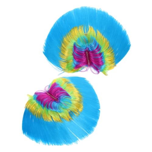 Healeved 2 Stück Regenbogen Haarschnitt Perücke für Halloween Kostüme Lustige Cosplay Perücke für Karneval Partys und Maskeraden Vielseitiges Kostümzubehör Healeved 2 Stück Regenbogen Haarschnitt Perücke für Halloween Kostüme Lustige Cosplay Perücke für Karneval Partys und Maskeraden Vielseitiges Kostümzubehör von Healeved