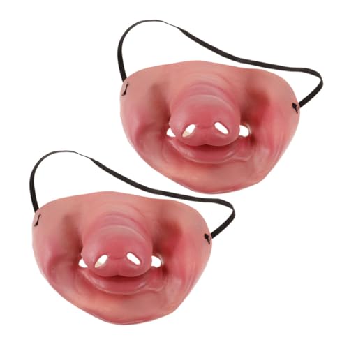 Healeved 2 Stück Schweinenase-Maske Halloween Halbgesichtsmaske Halloween-Masken für Erwachsene gruselig gruselige Halloween-Maske Tiergesichtsmaske Horror -Requisiten Emulsion Rosa Healeved 2 Stück Schweinenase-Maske Halloween Halbgesichtsmaske Halloween-Masken für Erwachsene gruselig gruselige Halloween-Maske Tiergesichtsmaske Horror -Requisiten Emulsion Rosa von Healeved