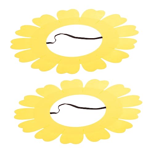 Healeved 2 Stück Sonnenblumen Kopfbedeckung Lustige Performance Haube für Feste Spiele und Feiern für Karneval Hochzeiten Partys und Cosplay Deko Healeved 2 Stück Sonnenblumen Kopfbedeckung Lustige Performance Haube für Feste Spiele und Feiern für Karneval Hochzeiten Partys und Cosplay Deko von Healeved