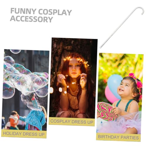 Healeved 2 Stück Tanzstock Silberfarben PVC Kostümzubehör Leicht Halloween Party Requisite für Bühnenauftritte Karneval Cosplay Zubehör Healeved 2 Stück Tanzstock Silberfarben PVC Kostümzubehör Leicht Halloween Party Requisite für Bühnenauftritte Karneval Cosplay Zubehör von Healeved