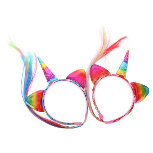 Healeved 2 Stück Teiliges Einhorn stirnband für Mädchen mit Einhorn horn Komfortabel und Sicher Vielseitiges Party Halloween kostümzubehör Festival haaraccessoire für Kindergeburtstag Healeved 2 Stück Teiliges Einhorn stirnband für Mädchen mit Einhorn horn Komfortabel und Sicher Vielseitiges Party Halloween kostümzubehör Festival haaraccessoire für Kindergeburtstag von Healeved