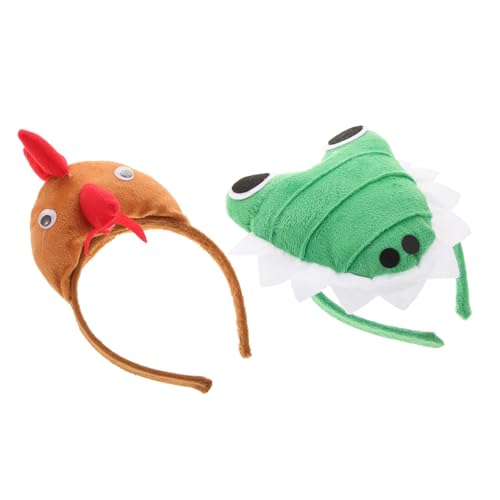 Healeved 2 Stück Teiliges Haarband Cartoon Tierkopfband mit Lustigem Hahn und Alligator Motiv Niedliches Haarschmuck Accessoire für Kostüm Themenpartys Halloween Cosplay Geschenkidee Healeved 2 Stück Teiliges Haarband Cartoon Tierkopfband mit Lustigem Hahn und Alligator Motiv Niedliches Haarschmuck Accessoire für Kostüm Themenpartys Halloween Cosplay Geschenkidee von Healeved