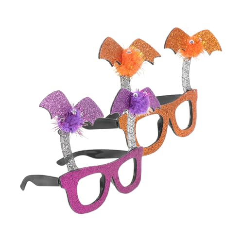 Healeved 2 Stück Teiliges Halloween Brillenrahmen Dekorative Fledermaus Partybrille in Orange und Einzigartige Halloween Party Eyeglasses als Lustiges Kostüm Accessoire für Erwachsene Healeved 2 Stück Teiliges Halloween Brillenrahmen Dekorative Fledermaus Partybrille in Orange und Einzigartige Halloween Party Eyeglasses als Lustiges Kostüm Accessoire für Erwachsene von Healeved
