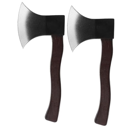 Healeved 2 Stück Teiliges Halloween Requisiten Realistische Äxte für Bühnenauftritte Party Dekoration Langlebig und Detailgetreu von Healeved