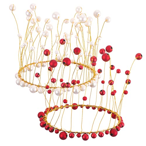 Healeved 2 Stück Teiliges Perlenkronen Cake Topper Elegante Langlebige Tortendeko Perlen Vielseitig für Geburtstag Hochzeit Jubiläum Haarschmuck Geeignet Healeved 2 Stück Teiliges Perlenkronen Cake Topper Elegante Langlebige Tortendeko Perlen Vielseitig für Geburtstag Hochzeit Jubiläum Haarschmuck Geeignet von Healeved