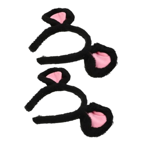 Healeved 2 Stück Teiliges Plüsch Mausohren Haarreif für Damen Mädchen und Weiches Langlebiges Stirnband mit Charmanten Mäuseohren Bequemes Kostüm accessoire für Cosplay Halloween und Healeved 2 Stück Teiliges Plüsch Mausohren Haarreif für Damen Mädchen und Weiches Langlebiges Stirnband mit Charmanten Mäuseohren Bequemes Kostüm accessoire für Cosplay Halloween und von Healeved
