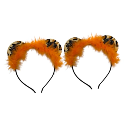 Healeved 2 Stück Teiliges Tiger Ohr Haarreifen Weiches Material Langlebig Modisches Cosplay Accessoire für Mädchen Geeignet für Party Halloween Kostüm Geburtstagsfeier Vielseitig Healeved 2 Stück Teiliges Tiger Ohr Haarreifen Weiches Material Langlebig Modisches Cosplay Accessoire für Mädchen Geeignet für Party Halloween Kostüm Geburtstagsfeier Vielseitig von Healeved