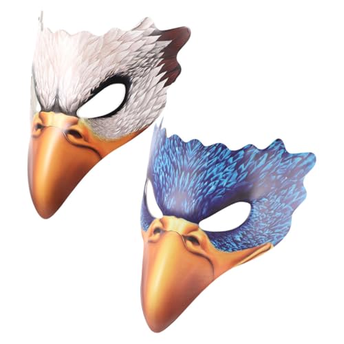 Healeved 2 Teilige Vogelmaske Pu Schaum Gesichtsmaske Cosplay Tierkostüm Für Erwachsene Halloween Maskenball Party Cosplay Kostümzubehör von Healeved
