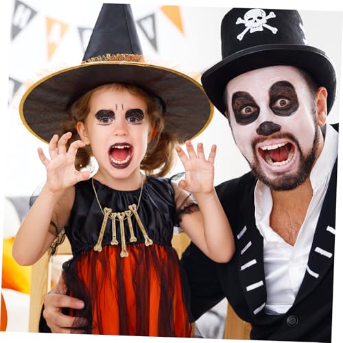 Healeved 20 Stück Teiliges Künstliche Kleine Knochen Anhänger mit Realistische Plastik Knochen Requisiten DIY Bastelschmuck für Halloween Partys Aprilscherz und Gruselige Dekorationen von Healeved