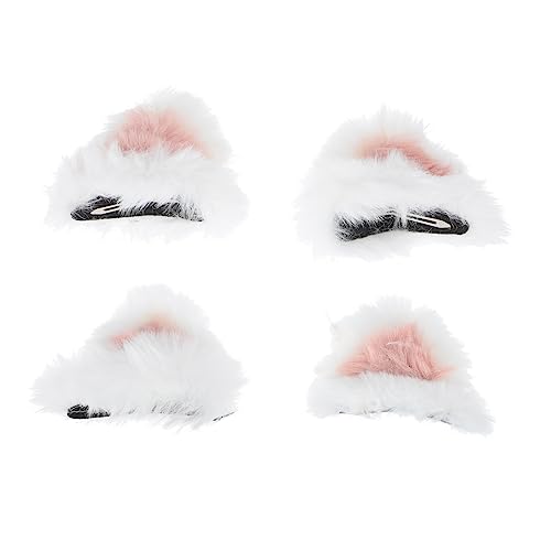 Healeved 2Paare Katzenohren Haarspangen für Haarclips für Halloween und Cosplay Lustige und Verspielte Haaraccessoires mit Elegantem Design für Partys von Healeved