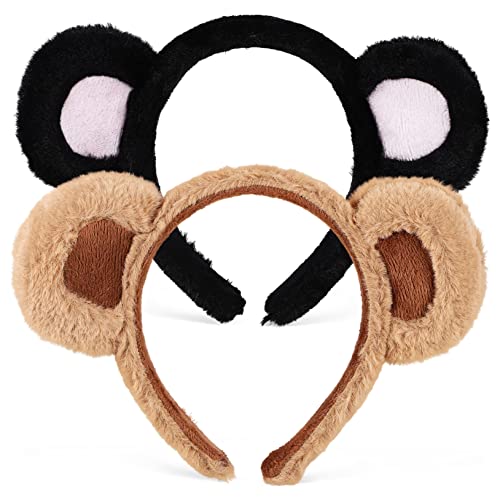 Healeved 2Stücke Bärenohren Haarreif Fluffy Tierohren Stirnbänder für Halloween und Weihnachten Cosplay Kostüm Zubehör für Erwachsene Healeved 2Stücke Bärenohren Haarreif Fluffy Tierohren Stirnbänder für Halloween und Weihnachten Cosplay Kostüm Zubehör für Erwachsene von Healeved