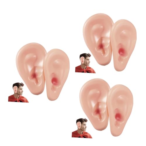Healeved 3 Paare Halloween Schweineohren Kostüm Zubehör Langlebige Fake Ear Prop für Party Dekoration Cosplay Schweineohren für Erwachsene Halloween Deko Healeved 3 Paare Halloween Schweineohren Kostüm Zubehör Langlebige Fake Ear Prop für Party Dekoration Cosplay Schweineohren für Erwachsene Halloween Deko von Healeved
