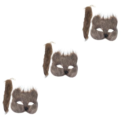 Healeved 3 Sätze Fuchs Maske und Set Teiliges Halloween Kostüm Zubehör für Cosplay Karneval und Themenfeiern Wiederverwendbar für Fotografie und Bühnenaufführungen Healeved 3 Sätze Fuchs Maske und Set Teiliges Halloween Kostüm Zubehör für Cosplay Karneval und Themenfeiern Wiederverwendbar für Fotografie und Bühnenaufführungen von Healeved