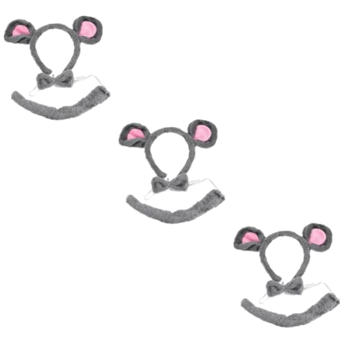 Healeved 3 Sätze Mäuse Stirnband mit Fliege und für Halloween Tierkostüme Cosplay und Kindergeburtstagsfeiern Bequeme und Kreative Party Accessoires Healeved 3 Sätze Mäuse Stirnband mit Fliege und für Halloween Tierkostüme Cosplay und Kindergeburtstagsfeiern Bequeme und Kreative Party Accessoires von Healeved