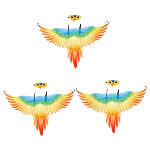 Healeved 3 Sätze Vogelkostüm für Parrot Wing Umhang mit Vogel Haarband für Halloween Feiern Beeindruckende Kostümidee für Partys Lebendige Farben Cosplay Zubehör Healeved 3 Sätze Vogelkostüm für Parrot Wing Umhang mit Vogel Haarband für Halloween Feiern Beeindruckende Kostümidee für Partys Lebendige Farben Cosplay Zubehör von Healeved