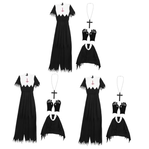 Healeved 3 Sätze Zombie Kostüm für Halloween Schwarz Xl Dekoratives Cosplay Outfit Gruselige Frauenverkleidung für Partys und Fotoshootings Einzigartiges Accessoire für Halloweenfeiern Healeved 3 Sätze Zombie Kostüm für Halloween Schwarz Xl Dekoratives Cosplay Outfit Gruselige Frauenverkleidung für Partys und Fotoshootings Einzigartiges Accessoire für Halloweenfeiern von Healeved