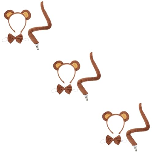 Healeved 3 Sets Bär Ohr Kopfschmuck Ohren Cosplay Kostüme Tier Stirnband Bär Kostüm Zubehör Plüsch Healeved 3 Sets Bär Ohr Kopfschmuck Ohren Cosplay Kostüme Tier Stirnband Bär Kostüm Zubehör Plüsch von Healeved