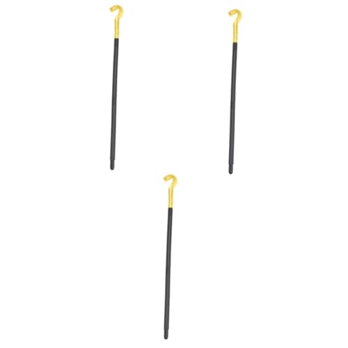 Healeved 3 Stck. Kreatives Dreiteiliges Schlangenkopf Robustem Dekoratives Colsplay Kostüm Accessoire für Halloween Bühnenauftritte und Partys Goldener Magischer Zauberstab von Healeved