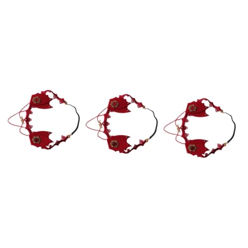 Healeved 3 Stck. Weinroten Haargürtel mädchen stirnbänder Halloween-Cosplay-Stirnband Stoffstirnband Haarbänder für Damen frauen stirnbänder haarschmuck Halloween-Kostüm-Kopfschmuck Rotwein Healeved 3 Stck. Weinroten Haargürtel mädchen stirnbänder Halloween-Cosplay-Stirnband Stoffstirnband Haarbänder für Damen frauen stirnbänder haarschmuck Halloween-Kostüm-Kopfschmuck Rotwein von Healeved