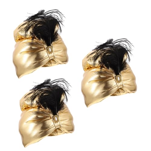 Healeved 3 Stück Arabischer Prinzenhut mit Goldener Stilvolle Kopfbedeckung für Karneval und Halloween Modisches Cosplay Accessoire für Themenpartys Komfortabel und Passend für Erwachsene Healeved 3 Stück Arabischer Prinzenhut mit Goldener Stilvolle Kopfbedeckung für Karneval und Halloween Modisches Cosplay Accessoire für Themenpartys Komfortabel und Passend für Erwachsene von Healeved