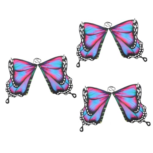 Healeved 3 Stück Butterfly Cape für Farbverlauf Schmetterlingsumhang für Halloween Cosplay Karneval Kostümzubehör für Mädchen Healeved 3 Stück Butterfly Cape für Farbverlauf Schmetterlingsumhang für Halloween Cosplay Karneval Kostümzubehör für Mädchen von Healeved