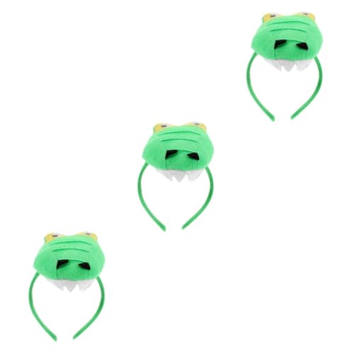 Healeved 3 Stück Cartoon Dinosaurier Stirnband für Halloween Kostüm Einzigartiges Tierkopf Accessoire für Partys und Alltagsgebrauch Bequem und Stabil aus Hochwertigem und Gefertigt von Healeved