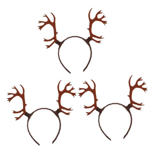 Healeved 3 Stück Elchgeweih Haarband für Leichtes Stirnband aus Sicherem Material für Halloween und Weihnachtsfeiern Vielseitig Kombinierbar mit Kostümen und Outfits Healeved 3 Stück Elchgeweih Haarband für Leichtes Stirnband aus Sicherem Material für Halloween und Weihnachtsfeiern Vielseitig Kombinierbar mit Kostümen und Outfits von Healeved