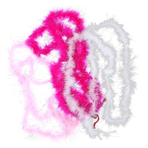 Healeved 3 Stück Flauschige Federboa Dekorative Plüschstreifen für Partys Bastelprojekte für Hochzeiten Karneval Fotoshootings Healeved 3 Stück Flauschige Federboa Dekorative Plüschstreifen für Partys Bastelprojekte für Hochzeiten Karneval Fotoshootings von Healeved