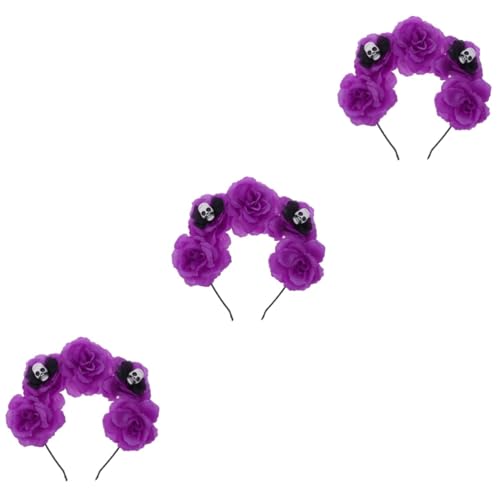 Healeved 3 Stück Halloween Haarreif mit Blumen und Leichter Bequemer Kopfschmuck für Halloween Kostüme Maskerade Karneval Party und Cosplay Attraktives Accessoire für Damen und Herren Healeved 3 Stück Halloween Haarreif mit Blumen und Leichter Bequemer Kopfschmuck für Halloween Kostüme Maskerade Karneval Party und Cosplay Attraktives Accessoire für Damen und Herren von Healeved