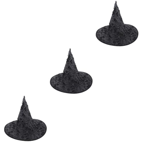 Healeved 3 Stück Halloween Hexenhut mit Löchern Leichter Cosplay Hut für Halloween Party Vielseitig Einsetzbar für Erwachsene und Teenager als Deko Accessoire für Festliche Anlässe Healeved 3 Stück Halloween Hexenhut mit Löchern Leichter Cosplay Hut für Halloween Party Vielseitig Einsetzbar für Erwachsene und Teenager als Deko Accessoire für Festliche Anlässe von Healeved