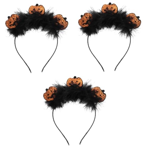 Healeved 3 Stück Halloween Stirnband Kürbis Design Halloween Party Haarreif Kostüm Accessoire für Maske Karneval Cosplay Healeved 3 Stück Halloween Stirnband Kürbis Design Halloween Party Haarreif Kostüm Accessoire für Maske Karneval Cosplay von Healeved