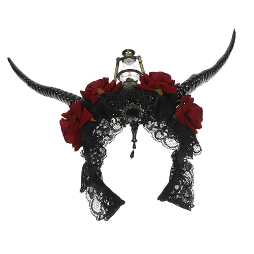 Healeved 3 Stück Halloween Stirnband mit Antilopenhörnern Gothic Kopfschmuck für Cosplay und Kostümpartys Dekoratives Teufelshorn Haarreif Stilvolles Accessoire für Halloween und von Healeved