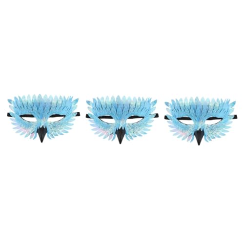 Healeved 3 Stück Halloween Vogelmaske Eulen-schnabel Halbe Gesichtsbedeckung für Maskenball Detailreiches Design Bequemer Sitz Langlebiges Material für Karneval und Kostümparty Healeved 3 Stück Halloween Vogelmaske Eulen-schnabel Halbe Gesichtsbedeckung für Maskenball Detailreiches Design Bequemer Sitz Langlebiges Material für Karneval und Kostümparty von Healeved