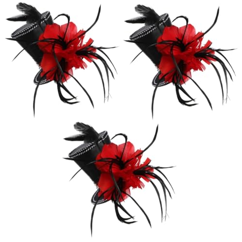 Healeved 3 Stück Hut Kopfband mit Accessoire Hochwertiges Halloween Kostümzubehör für Frauen für Partys Cosplay Bühnenaufführungen Langlebiges Stilvolles Design von Healeved