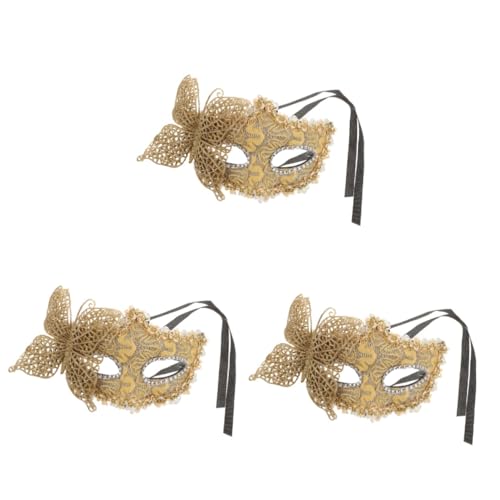 Healeved 3 Stück Masquerade Halbmaske für Damen Seiten Butterfly Maske für Karneval Halloween und Cosplay Wiederverwendbar Leicht und Angenehm zu Tragen Sicheres und Komfortables Healeved 3 Stück Masquerade Halbmaske für Damen Seiten Butterfly Maske für Karneval Halloween und Cosplay Wiederverwendbar Leicht und Angenehm zu Tragen Sicheres und Komfortables von Healeved