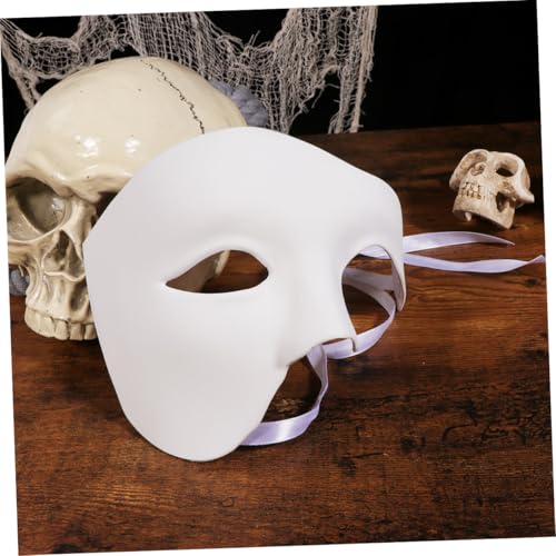 Healeved 3 Stück Retro Weiße Einaugen-halbmaske aus Abs Detaillierte Maskerade für Halloween Cosplay und Kostümpartys Einheitsgröße für Damen und Herren Luxuriöses Design Healeved 3 Stück Retro Weiße Einaugen-halbmaske aus Abs Detaillierte Maskerade für Halloween Cosplay und Kostümpartys Einheitsgröße für Damen und Herren Luxuriöses Design von Healeved