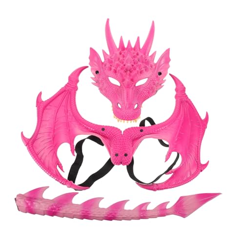 Healeved 3 Stück Teiliges Drachen Kostüm Set mit Flügeln und Maske Wiederverwendbar und Langlebig Einfach Anzuziehen für Halloween Rollenspiele und Fantasie Events Healeved 3 Stück Teiliges Drachen Kostüm Set mit Flügeln und Maske Wiederverwendbar und Langlebig Einfach Anzuziehen für Halloween Rollenspiele und Fantasie Events von Healeved