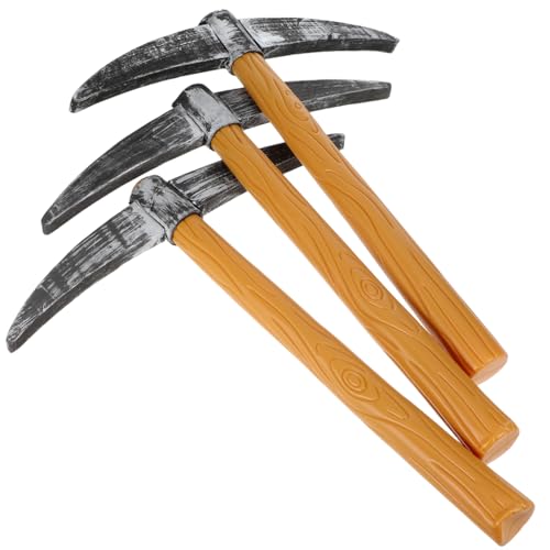 Healeved 3 Stück Teiliges Halloween Fake Pickaxe Requisite aus Kunststoff und Kreatives Design Handliche als Party-Favor und Fotorequisite für Kostüm und Bühnenauftritte Healeved 3 Stück Teiliges Halloween Fake Pickaxe Requisite aus Kunststoff und Kreatives Design Handliche als Party-Favor und Fotorequisite für Kostüm und Bühnenauftritte von Healeved