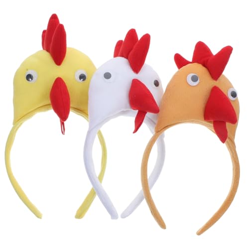 Healeved 3 Stück Teiliges Niedliches Hühnerkostüm Stirnband Kreatives Tierkopfschmuck Accessoire Bequemes Rutschfestes Kopfband für Partys Maskeraden und Kinderfeiern Vielseitig und Modisch Healeved 3 Stück Teiliges Niedliches Hühnerkostüm Stirnband Kreatives Tierkopfschmuck Accessoire Bequemes Rutschfestes Kopfband für Partys Maskeraden und Kinderfeiern Vielseitig und Modisch von Healeved