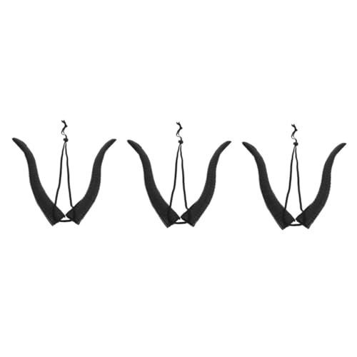 Healeved 3 Stück Verstellbarer Schäferhorn Haarreif aus Langlebigem Material Leichtes Stirnband für Halloween Kostüm Party Karneval Geeignet für Erwachsene von Healeved