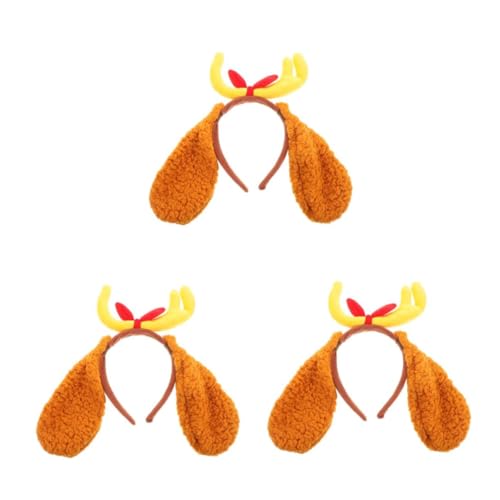 Healeved 3 Stück Weihnachts Rentiergeweih Haustier Stirnband Weichem Verstellbar für Hunde mit Knochen Dekoration für Halloween und Festliche Anlässe für Erwachsene und Haustiere Healeved 3 Stück Weihnachts Rentiergeweih Haustier Stirnband Weichem Verstellbar für Hunde mit Knochen Dekoration für Halloween und Festliche Anlässe für Erwachsene und Haustiere von Healeved