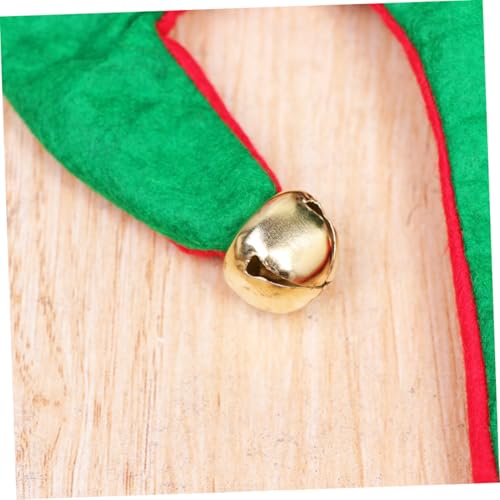 Healeved 3 Stück Weihnachtself Kostüm mit Roten und Grünen Elfenschuhen und Weihnachtsmütze Strapazierfähiges Stoffmaterial Festliches Cosplay für Weihnachtsfeiern und Partydekoration von Healeved