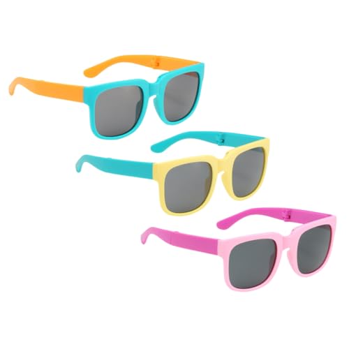 Healeved 3Paare Sonnenbrillen Faltbare Jungen Sonnenbrillen Leichte Sichere Stylische Sonnenbrillen für Strand Healeved 3Paare Sonnenbrillen Faltbare Jungen Sonnenbrillen Leichte Sichere Stylische Sonnenbrillen für Strand von Healeved