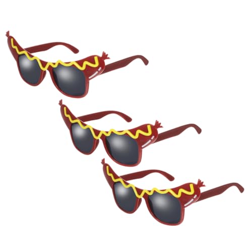 Healeved 3Stücke Lustige Hot Dog Sonnenbrillen für Erwachsene für Feiertagsfeiern Karneval Geburtstagspartys Kreative Geschenkidee Healeved 3Stücke Lustige Hot Dog Sonnenbrillen für Erwachsene für Feiertagsfeiern Karneval Geburtstagspartys Kreative Geschenkidee von Healeved