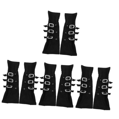 Healeved 4 Paare Halloween Punk Knight Arm Guards Verstellbare Cosplay Handgelenkstützen für Party und Bühnenaufführungen Robuste Stoffmaterialien für Komfort und Langlebigkeit Healeved 4 Paare Halloween Punk Knight Arm Guards Verstellbare Cosplay Handgelenkstützen für Party und Bühnenaufführungen Robuste Stoffmaterialien für Komfort und Langlebigkeit von Healeved